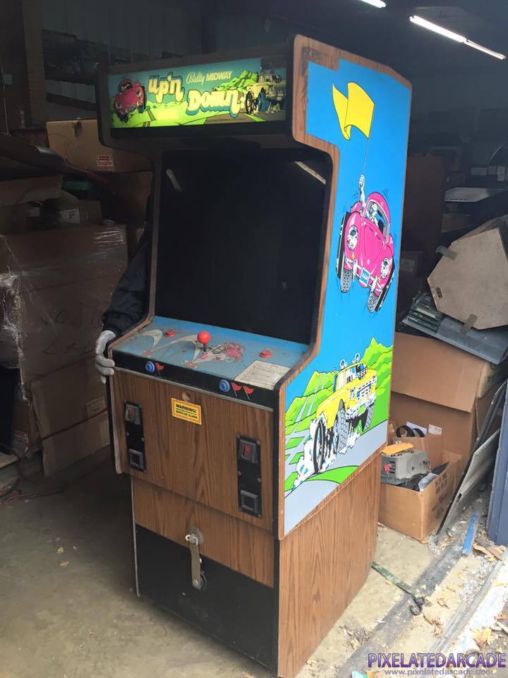 Up 'n Down Photo: Up 'n Down in Zaxxon cabinet