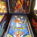 Star Gazer pinball cabinet - Backbox and playfield