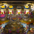 Silverball Mania pinball cabinet - Upper playfield