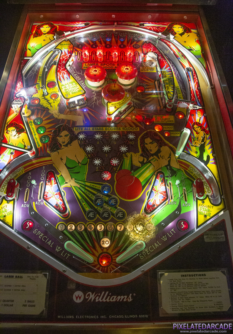 Laser Ball Photo: Laser Ball pinball cabinet - Playfield
