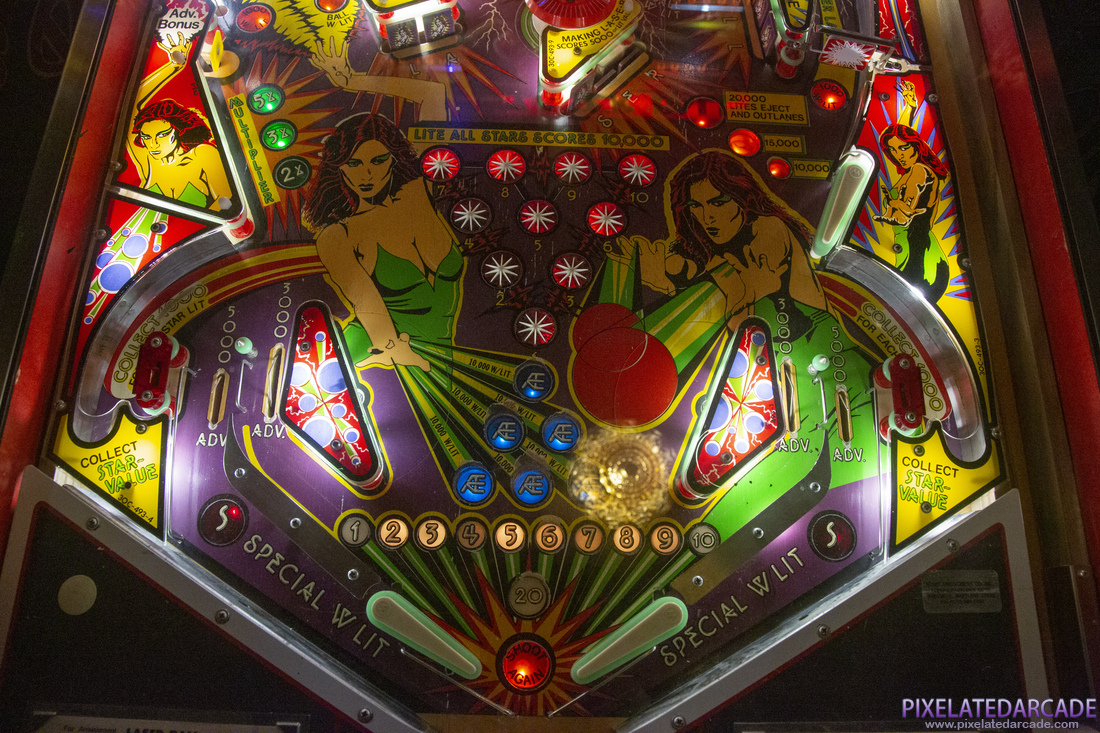 Laser Ball Photo: Laser Ball pinball cabinet - Lower playfield
