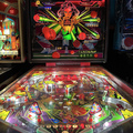 Laser Ball pinball cabinet - Playfield and backbox