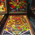 Laser Ball pinball cabinet - Playfield and backbox