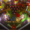 Laser Ball pinball cabinet - Lower playfield