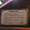 Laser Ball pinball cabinet - Instruction card