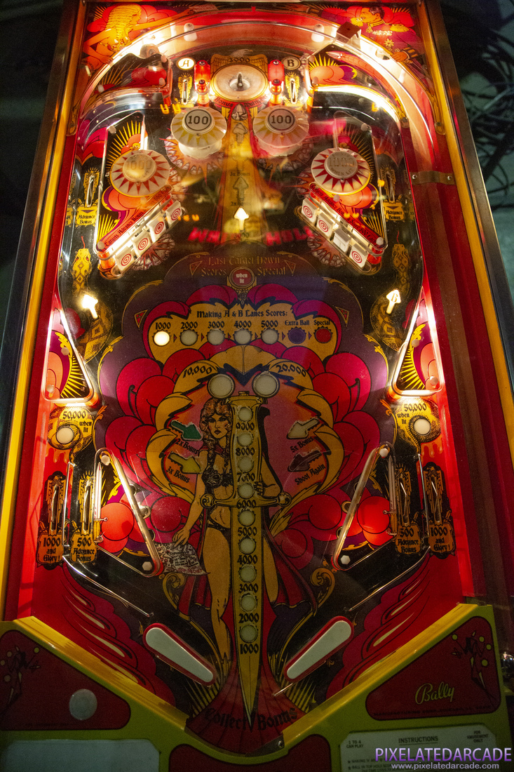 Mata Hari Photo: Mata Hari pinball cabinet - Playfield