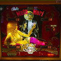 Mata Hari pinball cabinet - Backbox
