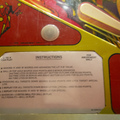 Mata Hari pinball cabinet - Instructions card