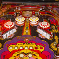 Mata Hari pinball cabinet - Upper playfield (not illuminated)