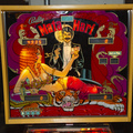 Mata Hari pinball cabinet - Backglass illuminated