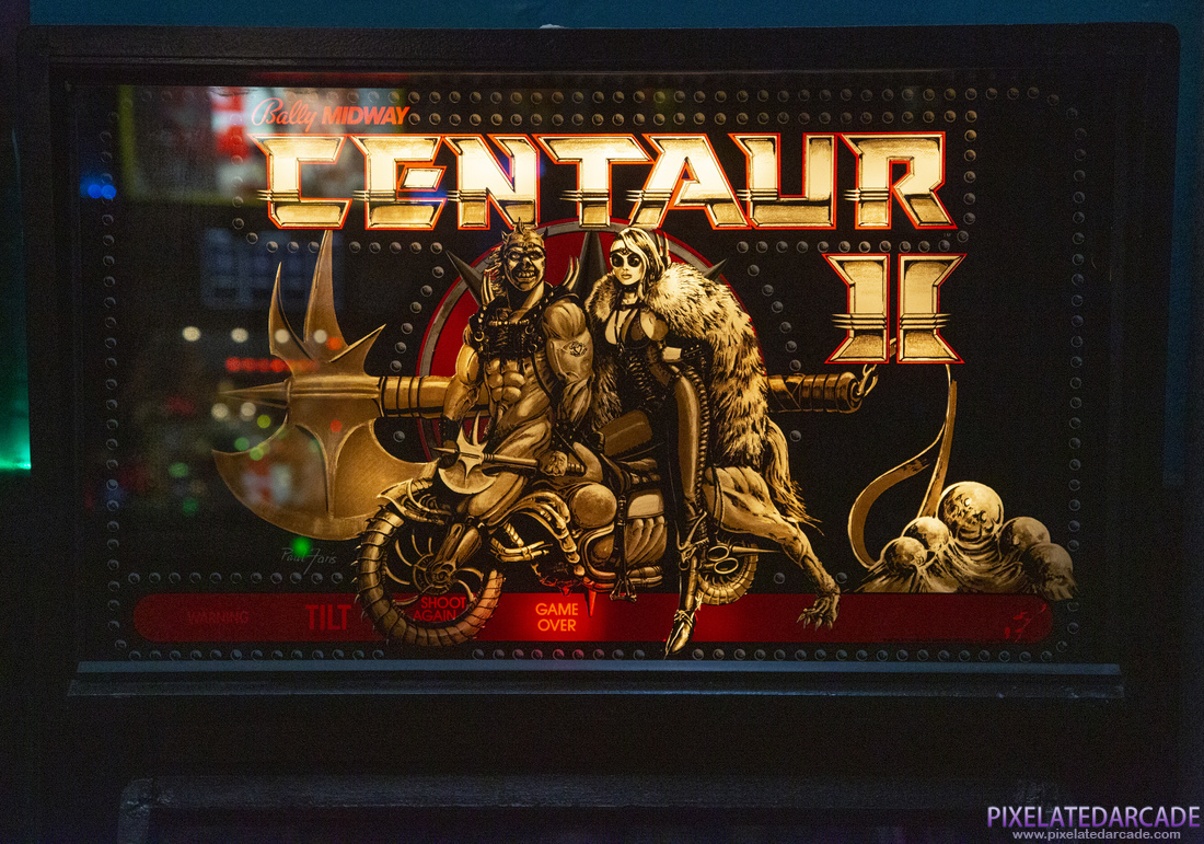 Centaur II Photo: Centaur II pinball cabinet - Backglass