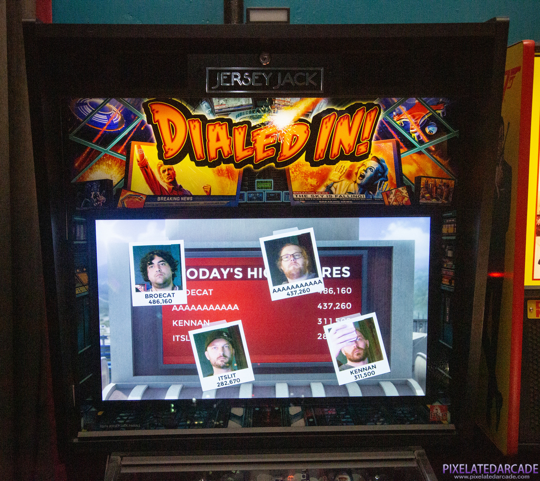 Dialed In! Photo: Dialed In! pinball cabinet - Backbox