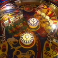 Trident pinball cabinet - Upper playfield