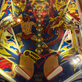 Trident pinball cabinet - Lower playfield