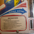 Trident pinball cabinet - Instruction card