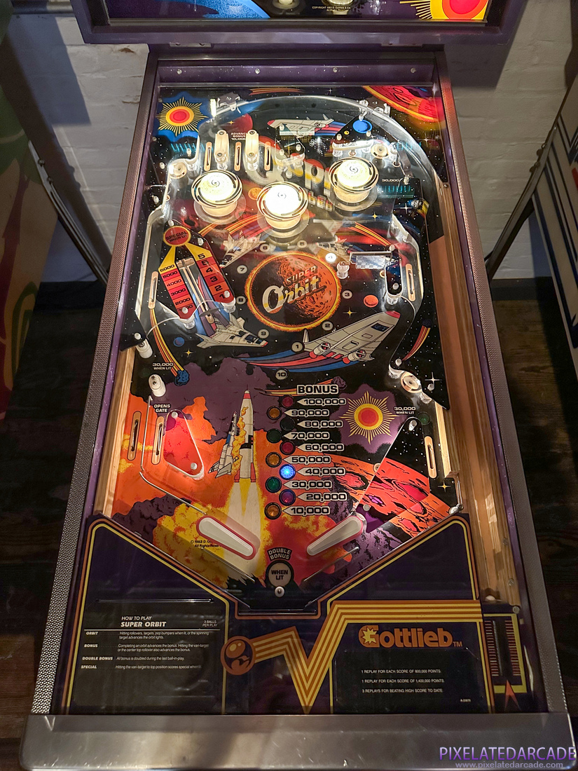 Super Orbit Photo: Super Orbit pinball cabinet - Playfield