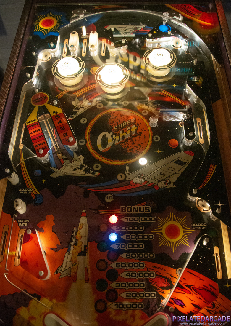 Super Orbit Photo: Super Orbit pinball cabinet - Playfield