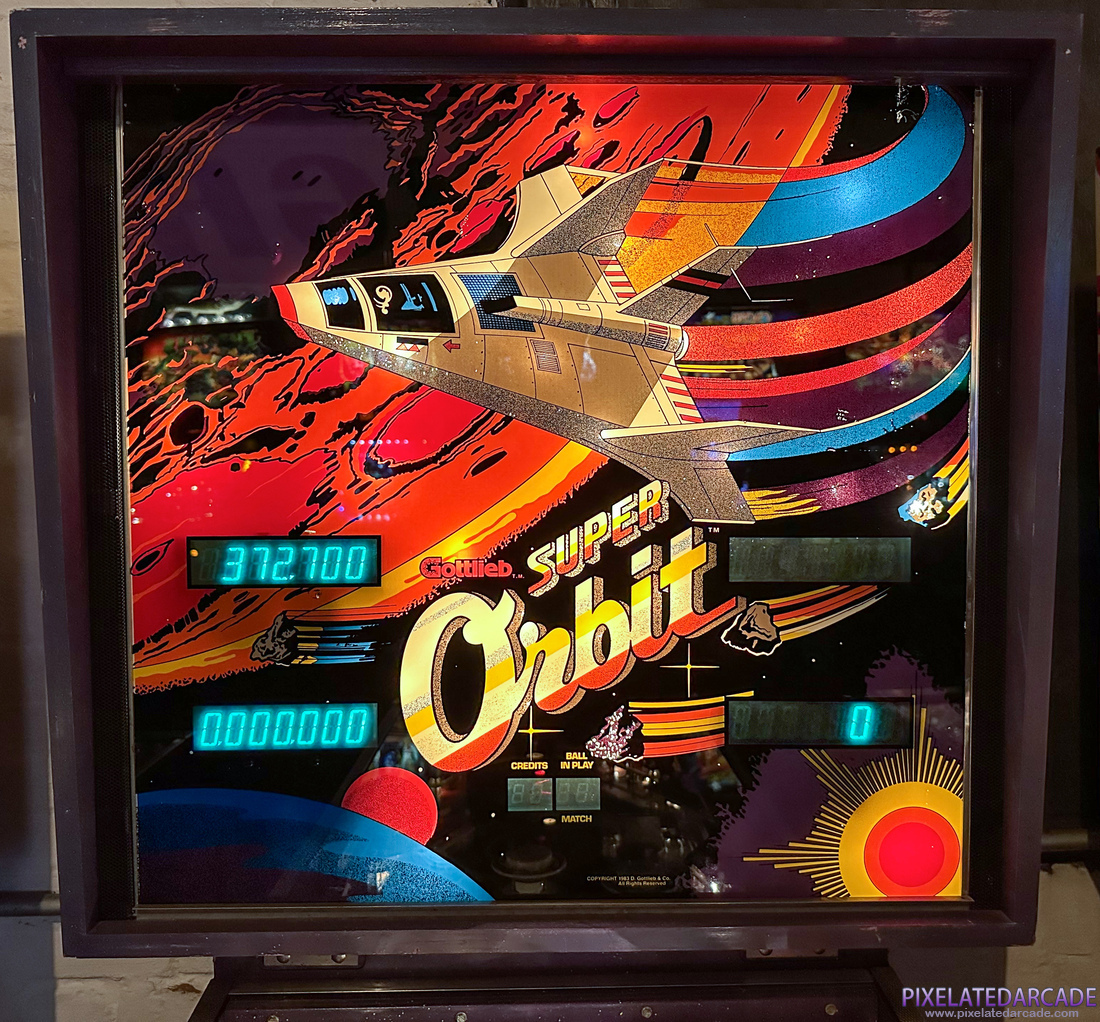 Super Orbit Photo: Super Orbit pinball cabinet - Backbox