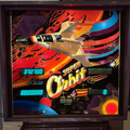 Super Orbit pinball cabinet - Backbox