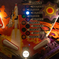 Super Orbit pinball cabinet - Lower playfield