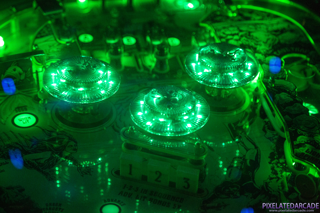 Fathom Revisited Photo: Fathom Revisited pinball cabinet - Pop bumpers