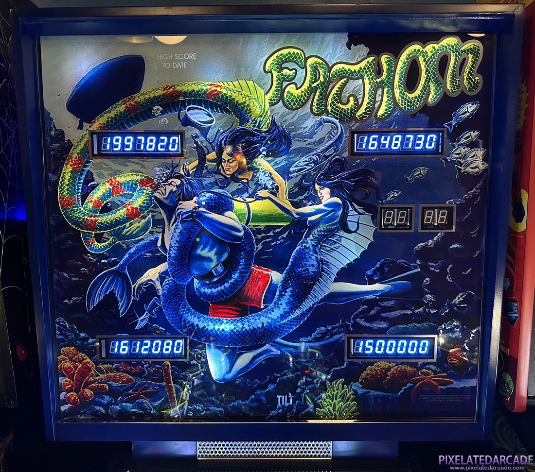 Fathom Revisited Photo: Fathom Revisited pinball cabinet - Backbox