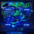 Fathom Revisited pinball cabinet - Backbox