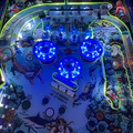 Fathom Revisited pinball cabinet - Upper playfield