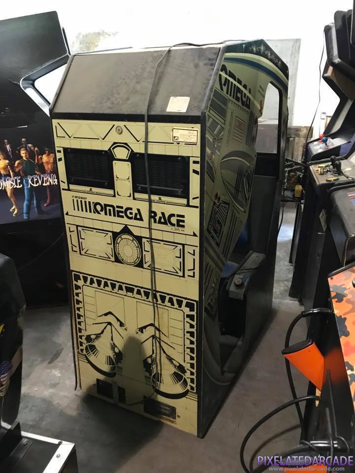 Omega Race Photo: Omega Race cockpit arcade cabinet