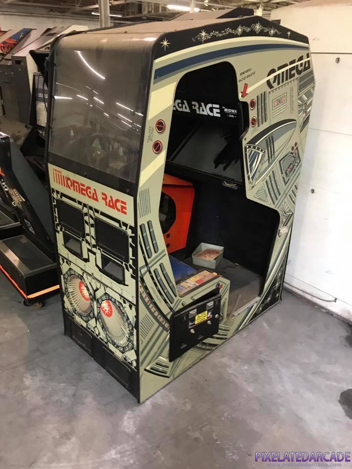 Omega Race Photo: Omega Race cockpit arcade cabinet