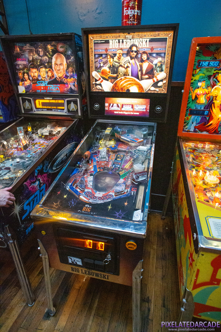 Big Lebowski, The Photo: The Big Lebowski pinball cabinet