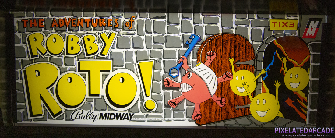 Adventures of Robby Roto!, The Photo: Robby Roto arcade cabinet - Marquee
