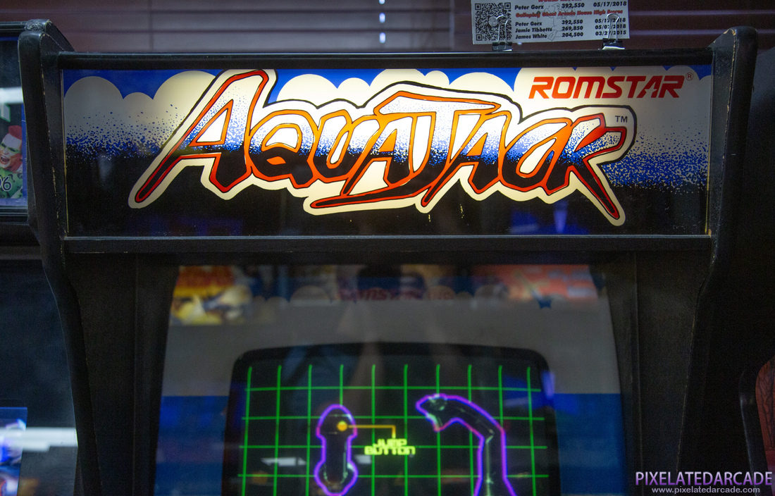 Aqua Jack Photo: Aqua Jack arcade cabinet - Marquee