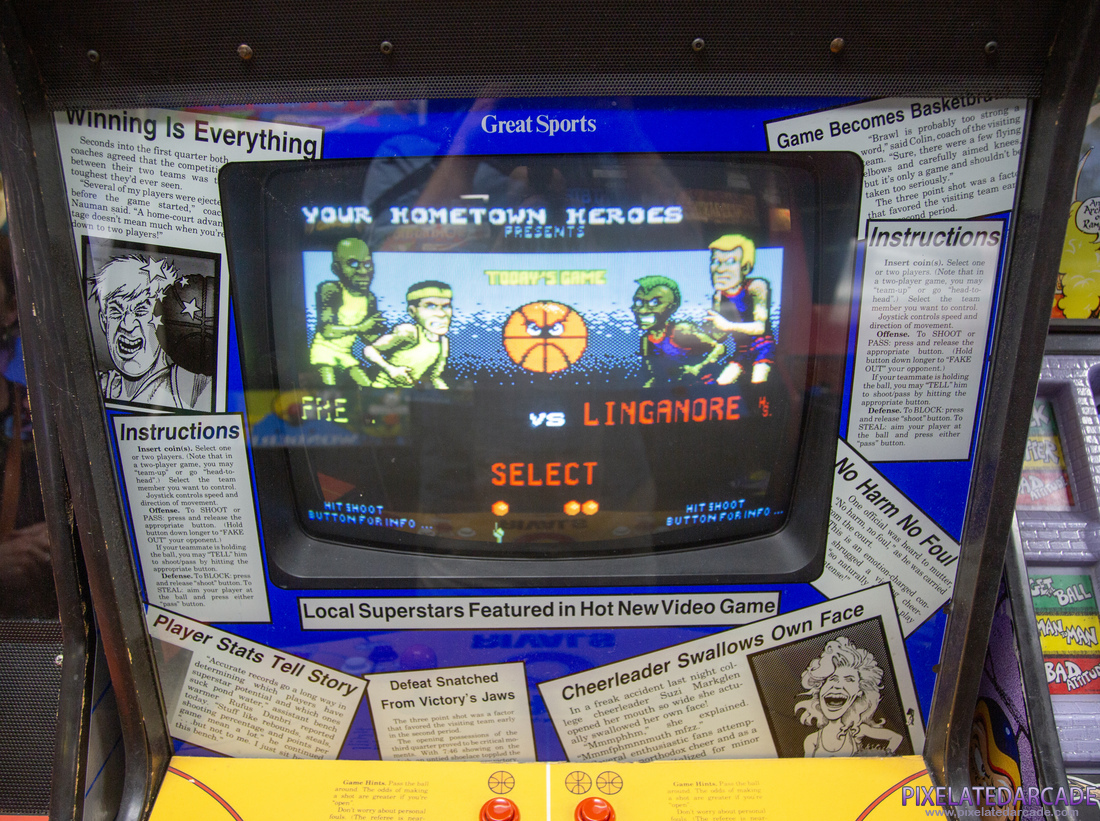 Arch Rivals Photo: Arch Rivals arcade cabinet - Monitor and bezel
