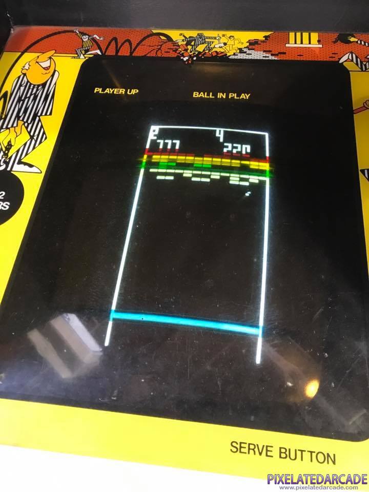 Breakout Photo: Breakout arcade cabinet - Monitor