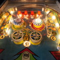 Big Flipper pinball cabinet - Upper playfield