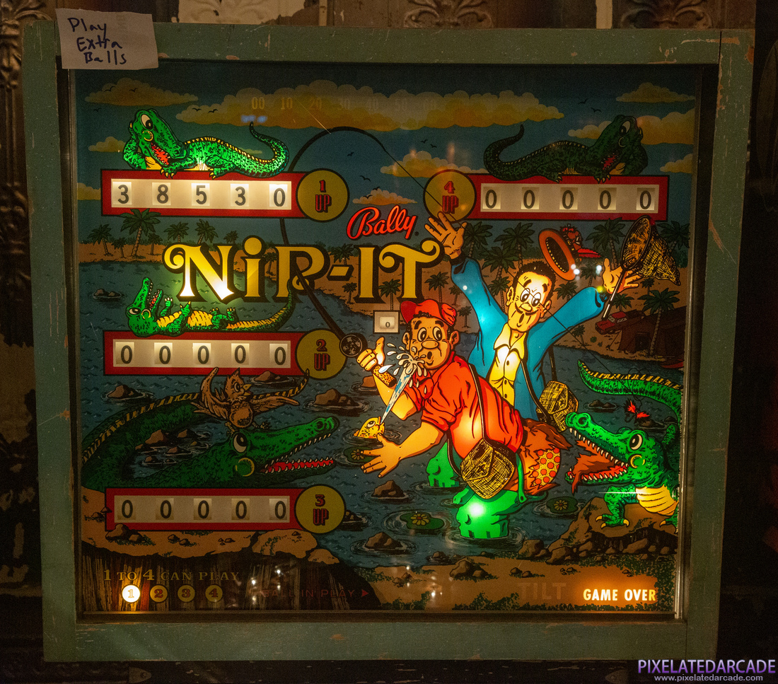 Nip-It Photo: Nip-It pinball cabinet - Backbox