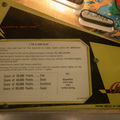 Nip-It pinball cabinet - Instruction card