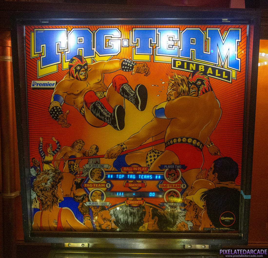 Tag-Team Pinball Photo: Tag-Team Pinball cabinet - Back box