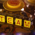 Tag-Team Pinball cabinet - Playfield detail