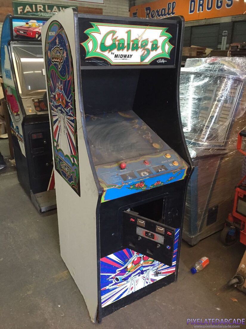 Galaga Photo: Galaga arcade cabinet