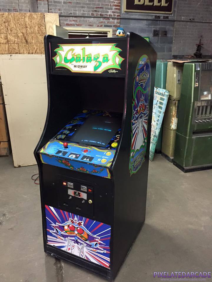 Galaga Photo: Galaga arcade cabinet