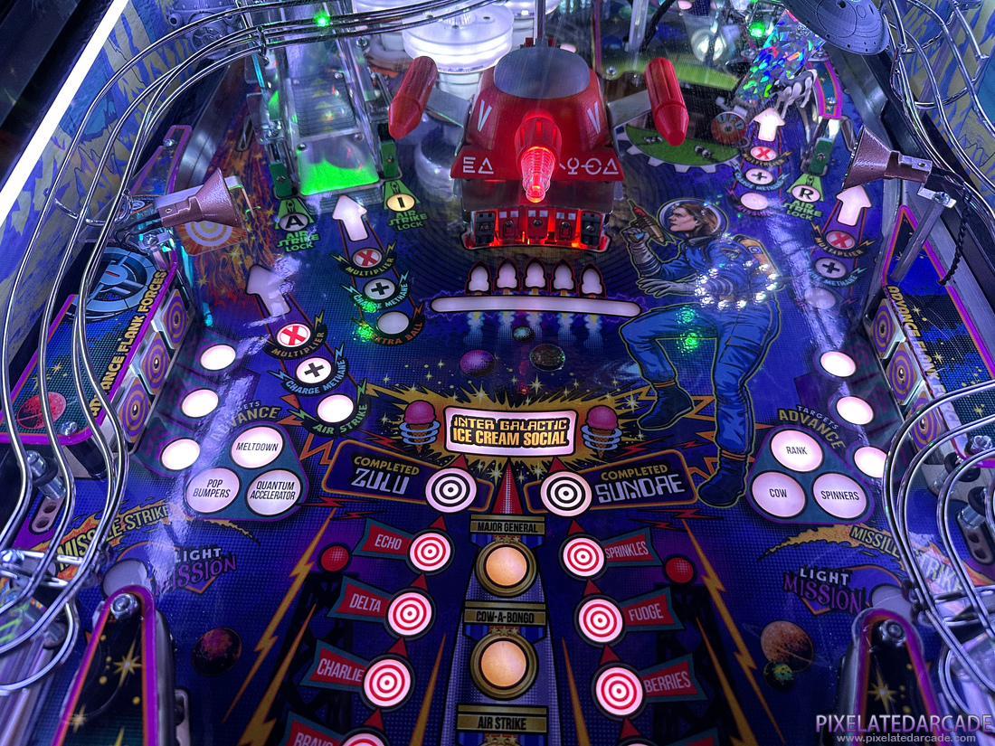 Galactic Tank Force Photo: Galactic Tank Force pinball cabinet - Playfield