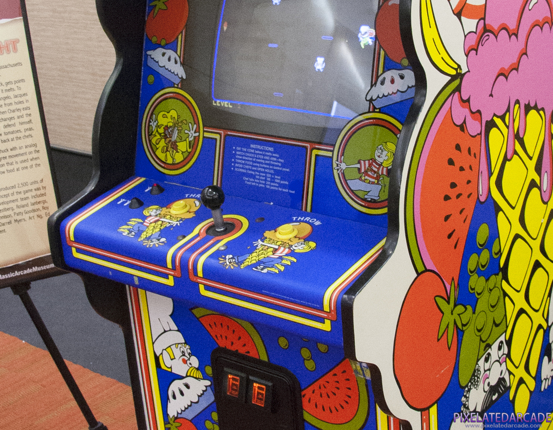 Food Fight Photo: Food Fight arcade cabinet - Controls closeup