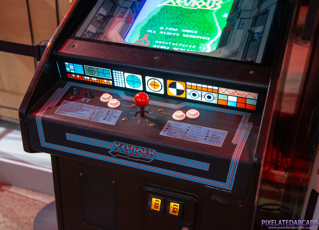 Xevious Photo: Xevious arcade cabinet - control panel