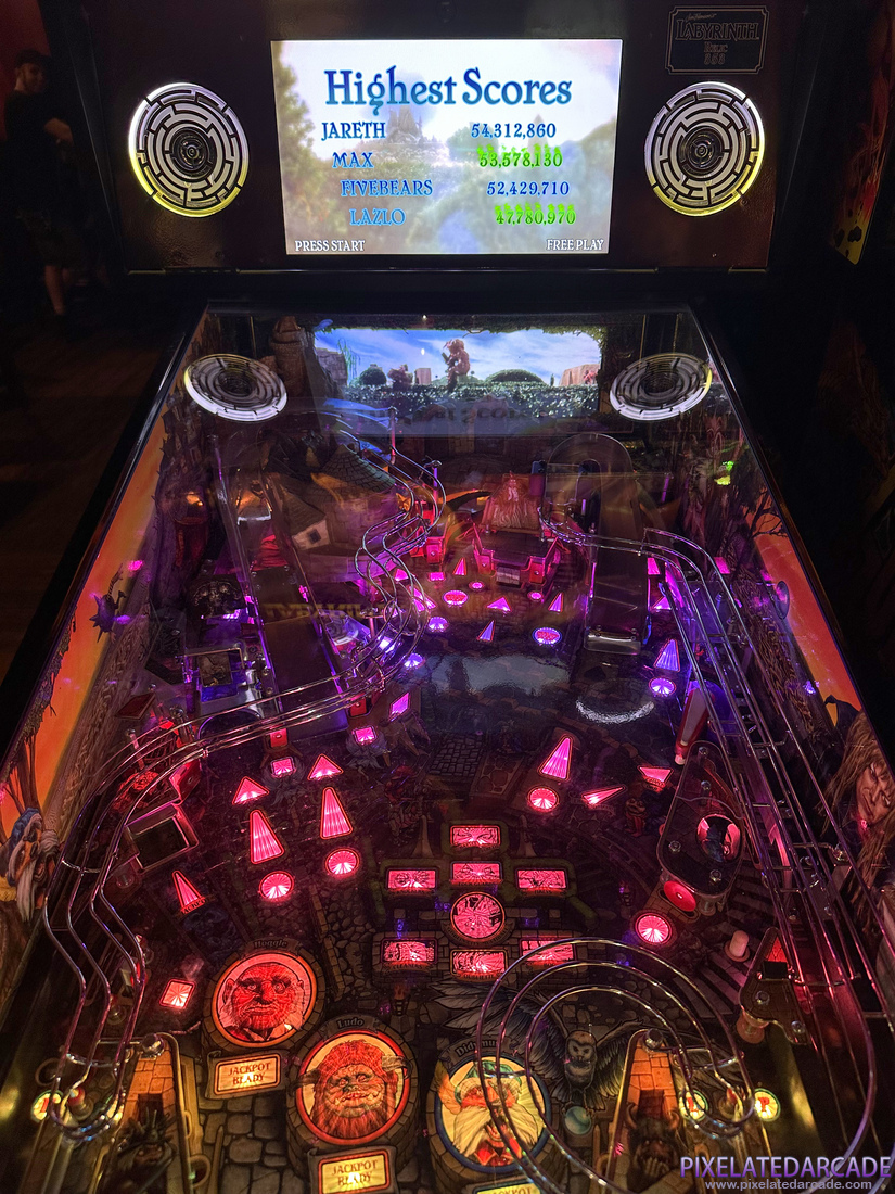 Jim Henson’s Labyrinth Photo: Labyrinth pinball cabinet - Playfield