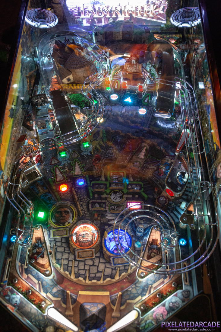 Jim Henson’s Labyrinth Photo: Labyrinth pinball cabinet - Playfield