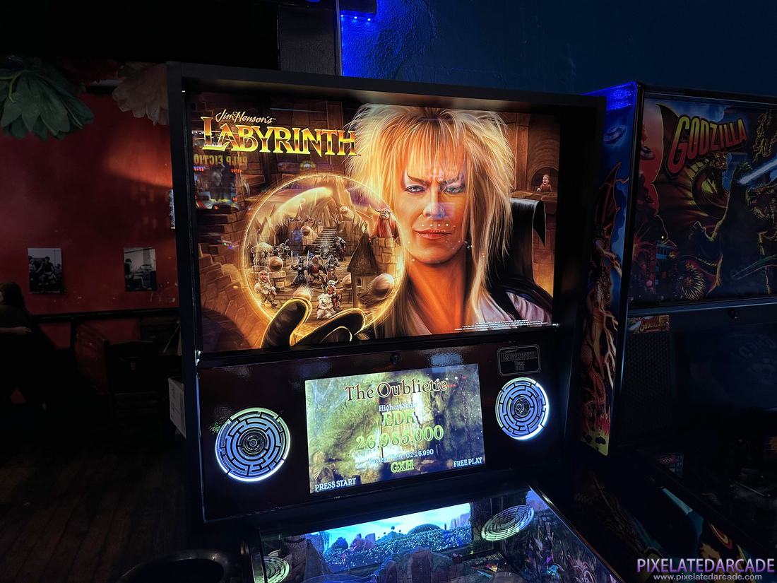 Jim Henson’s Labyrinth Photo: Labyrinth pinball cabinet - Backbox
