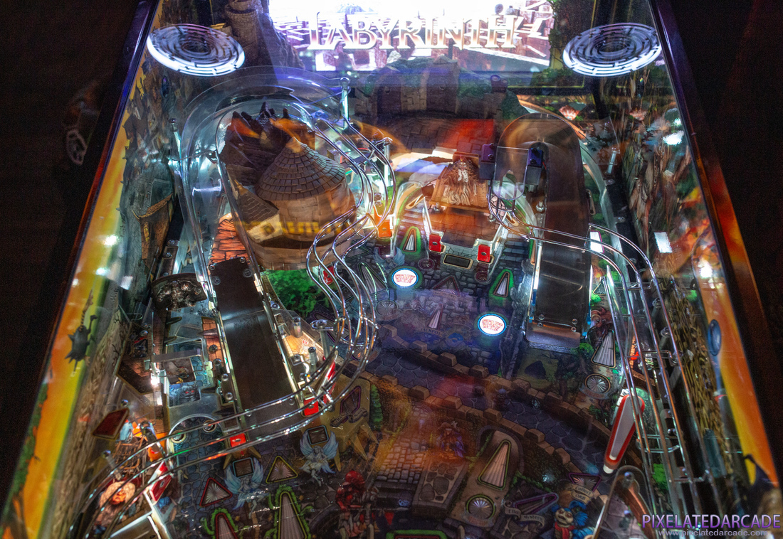 Jim Henson’s Labyrinth Photo: Labyrinth pinball cabinet - Upper playfield