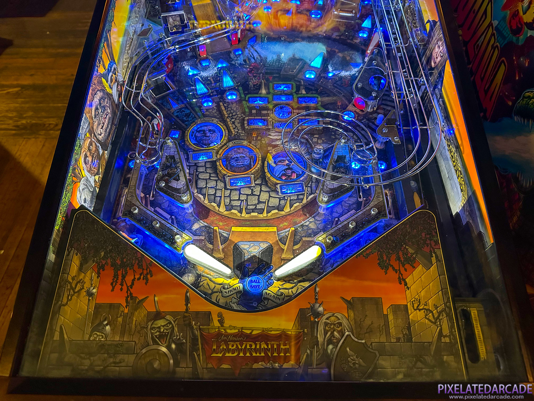 Jim Henson’s Labyrinth Photo: Labyrinth pinball cabinet - Lower playfield